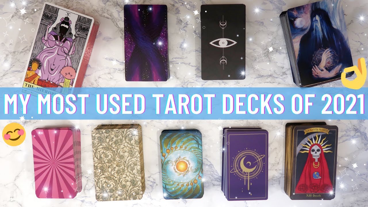 🙌MOST USED TAROT DECKS of 2021 from my tarot cards collection🤓