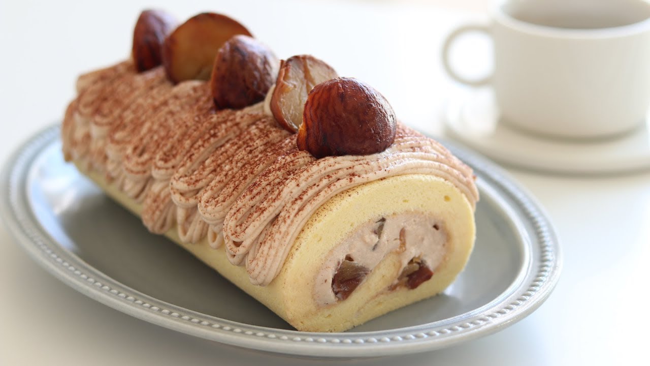 Mont Blanc Swiss Roll Cake｜HidaMari Cooking