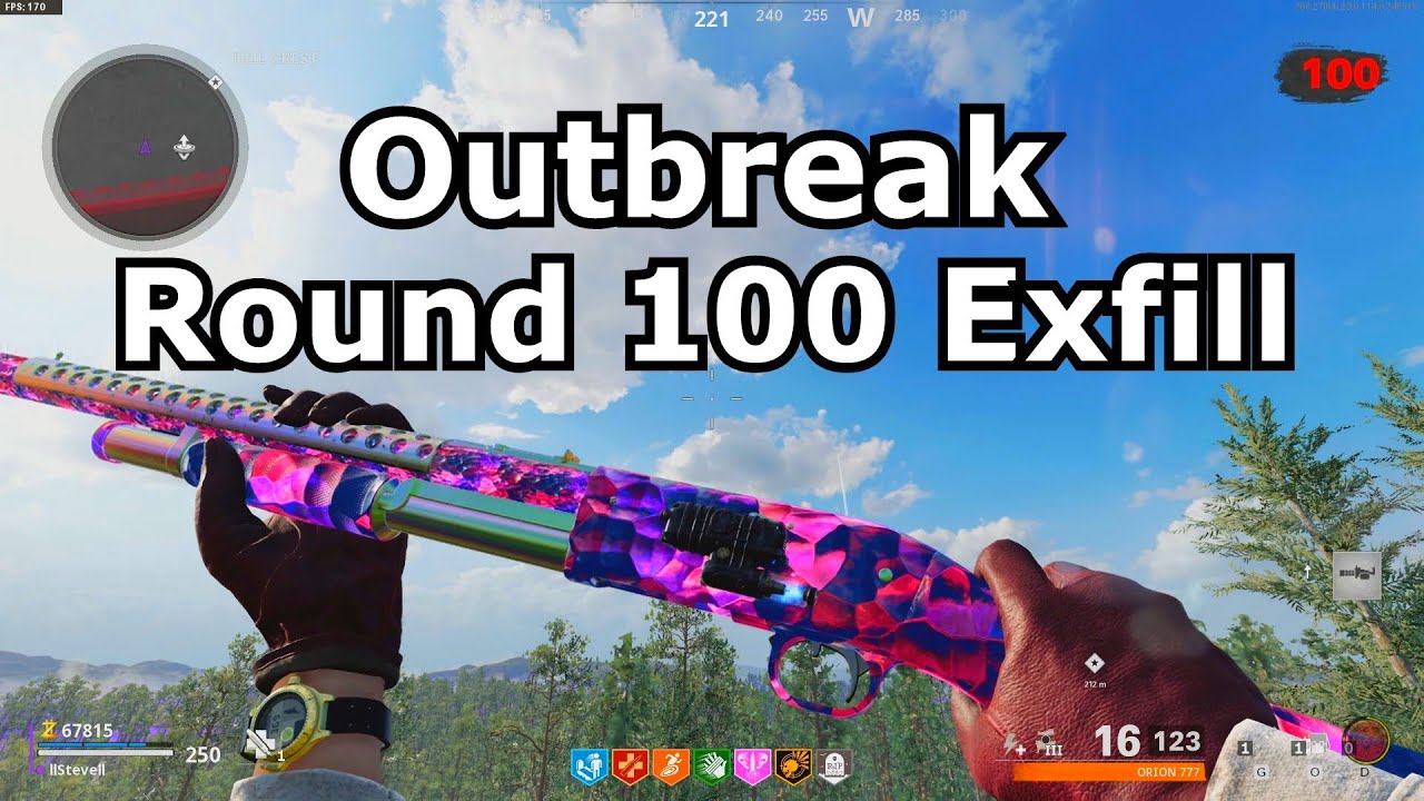 Outbreak Round 100 Exfill cold war zombies