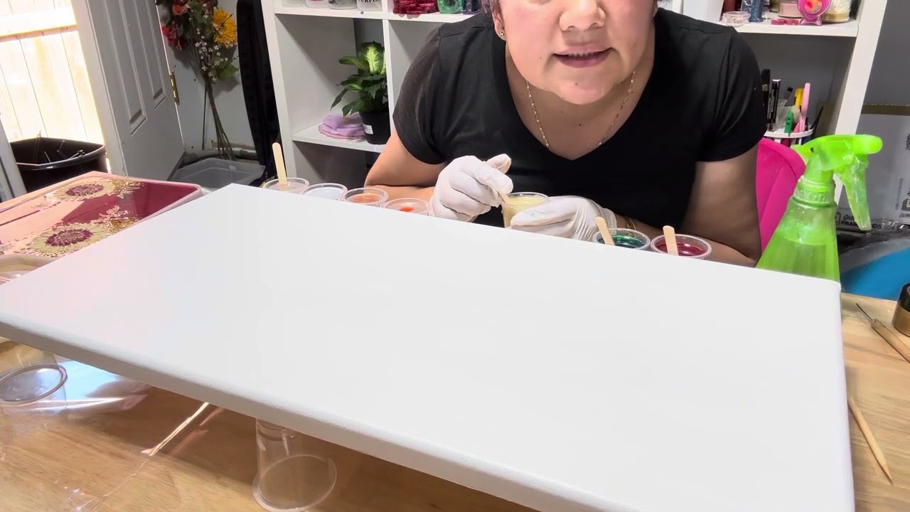Cuadro canva o lienzo con resina