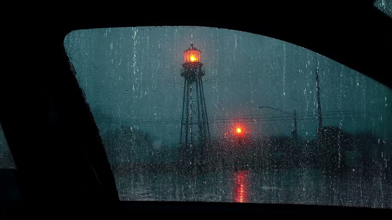 Heavy Rain Sounds for Sleeping in a Car - Relax, Study, Overcome Insomnia, White Noise