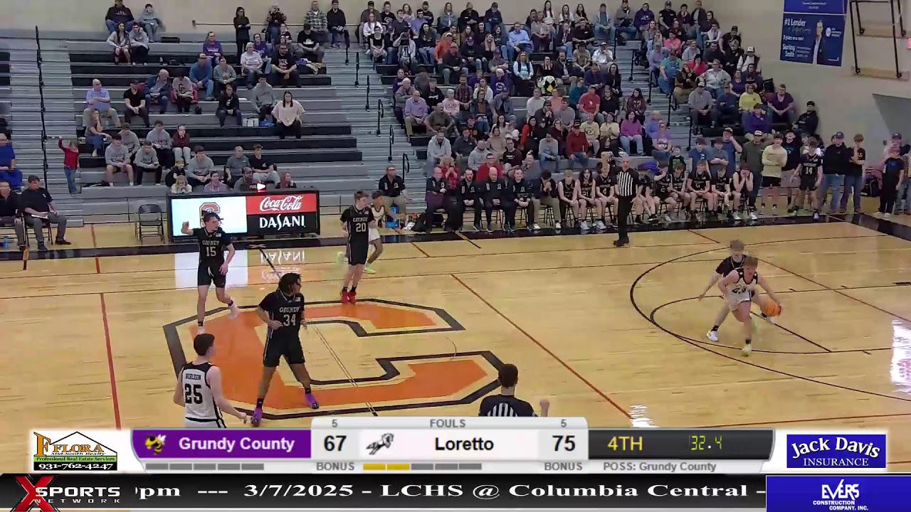 Loretto High School vs Grundy County High School - Men's Basketball - 3_4_2025