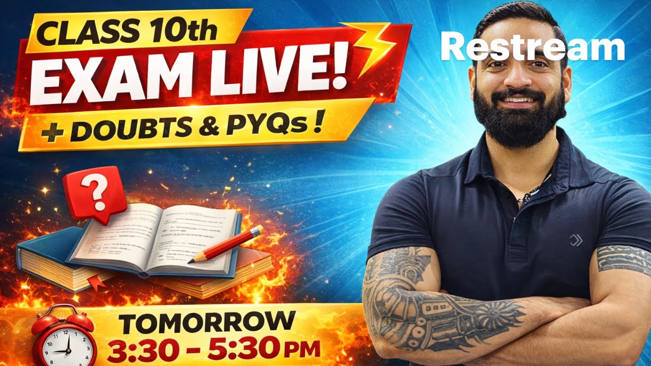 Class 10 Maths LIVE 🔴 | Doubts + Most Important Questions | Daily Till Exams