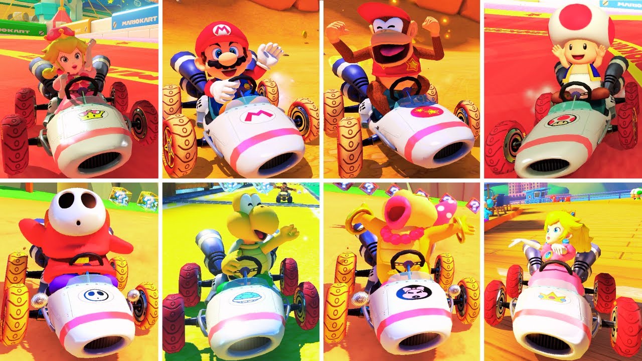 1st Place Win Animations - B Dasher - Mario Kart 8 Deluxe
