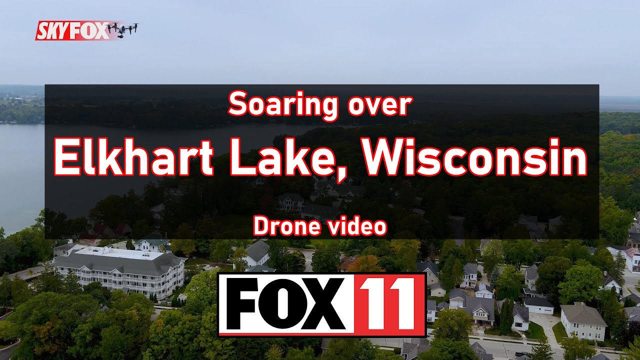 Drone video: Elkhart Lake, Wisconsin