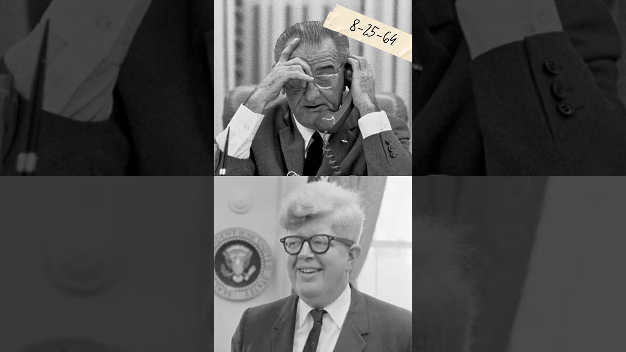 LBJ: Johnson’s Denial Of Story On Reinsch Resignation (LBJ & George Reedy) 8-25-64