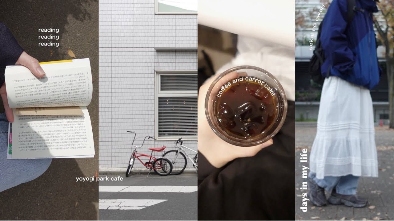[ vlog ] ひとり時間を楽しむ最近の休日🚶📚｜読書と編み物とコーヒー, 代々木カフェ, ベーグル作り, homebody diaries