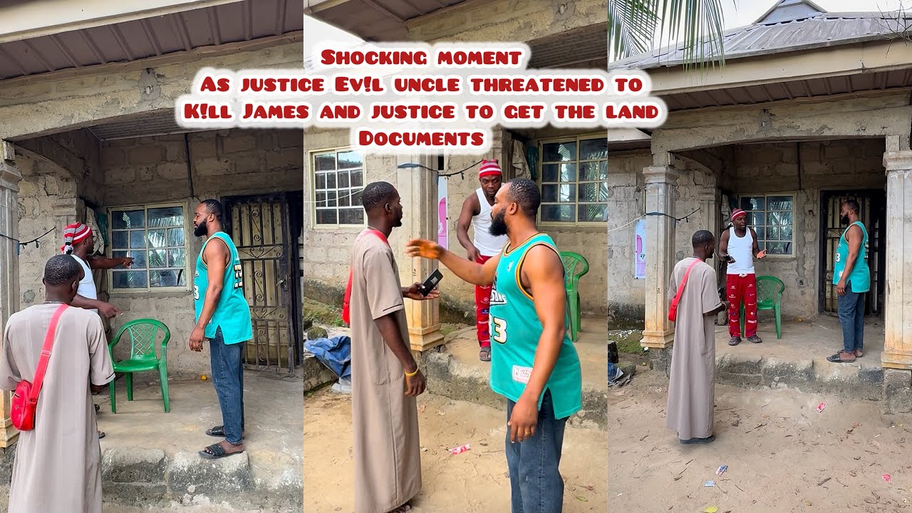 Unbelievable justice ev!l uncle wants to forcefully collect the land document from justice with juju