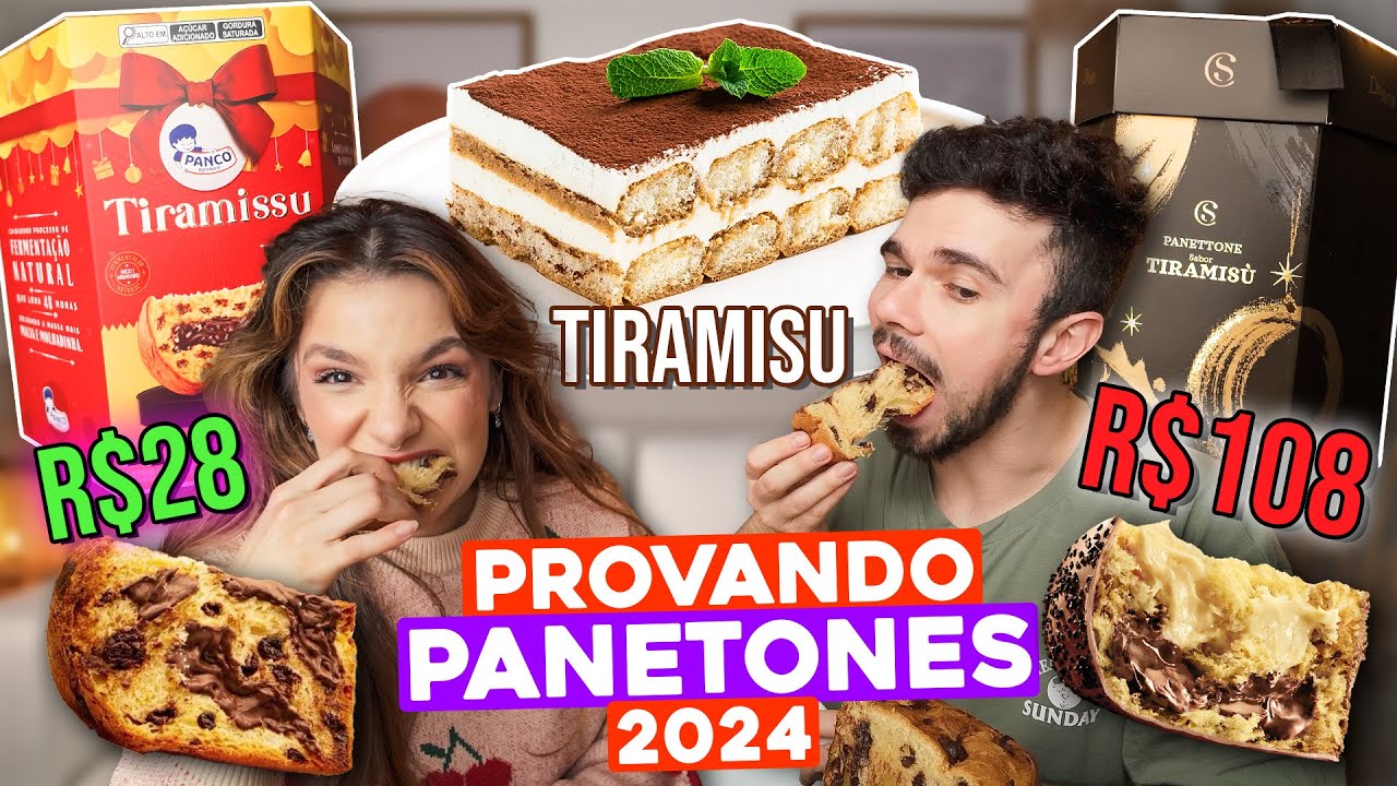 GUERRA DE PANETONES DE TIRAMISU 💥 CACAU SHOW x PANCO | Qual é melhor?