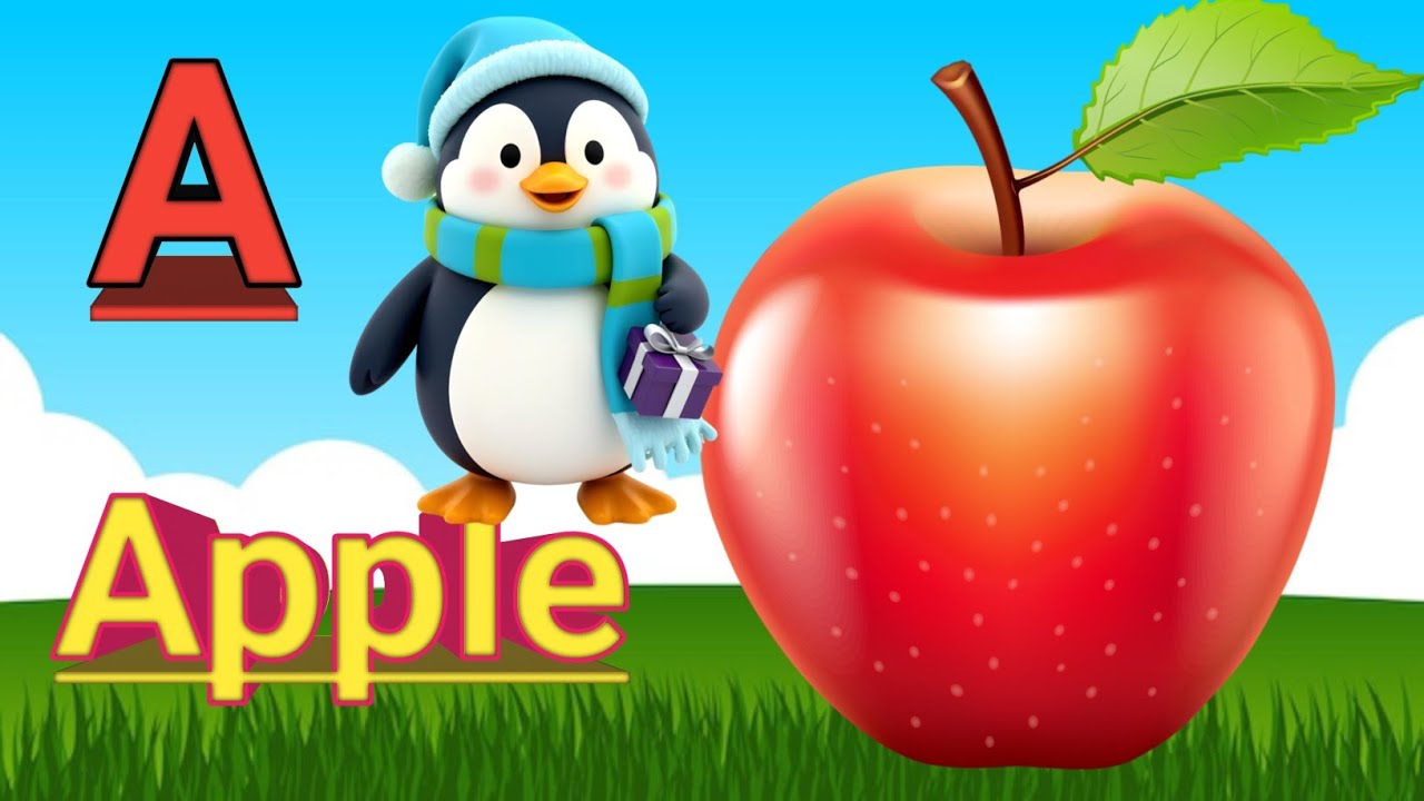 A for apple // अ से अनार // abcd alphabet b for ball // phonics song rhymes nursery abc 