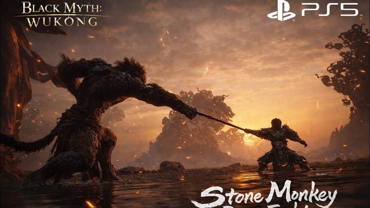 BlackMyth: Wukong:Stone Monkey boss fight #games #ps5 #wukong #blackmythwukonggameplay #sunwukong 