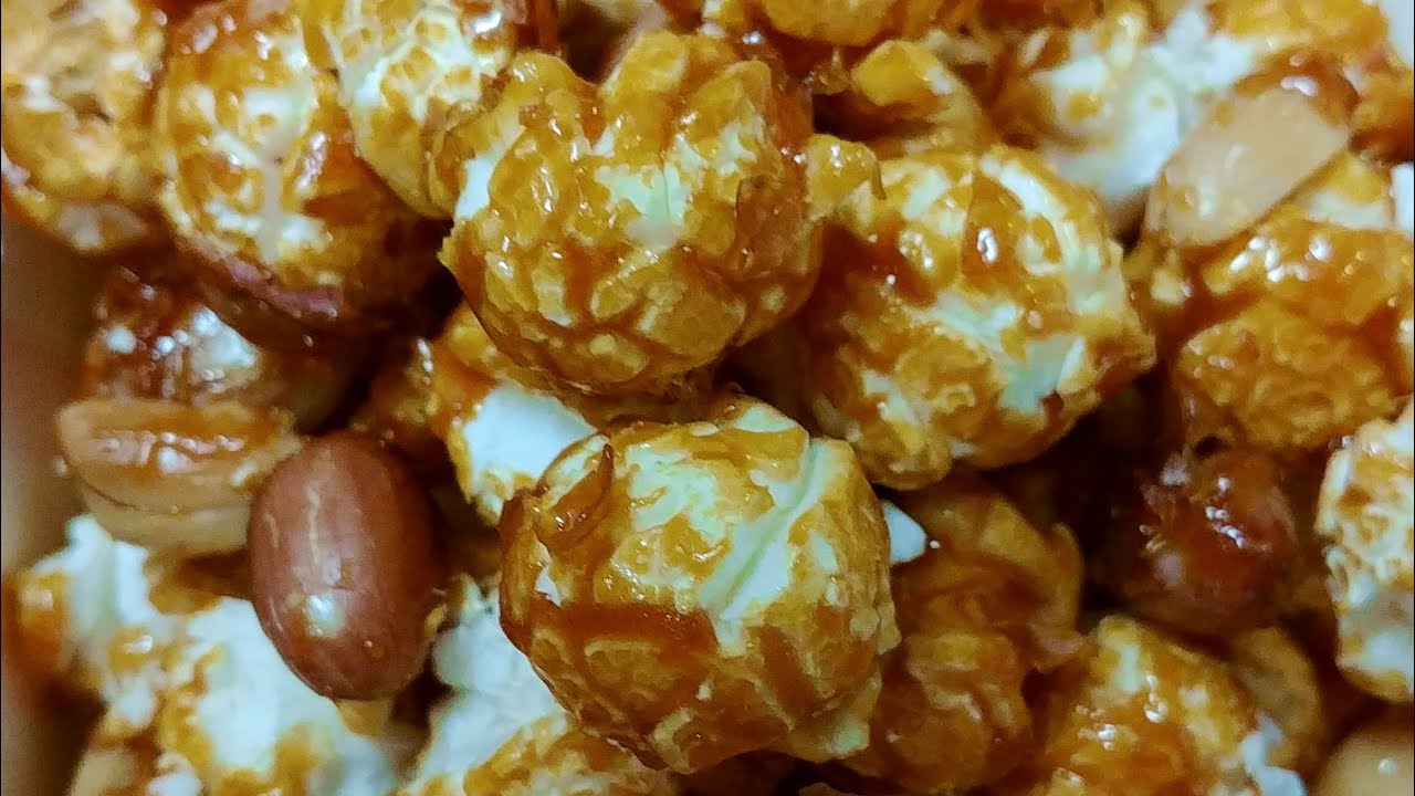 Molasses Caramel Popcorn & Peanuts (