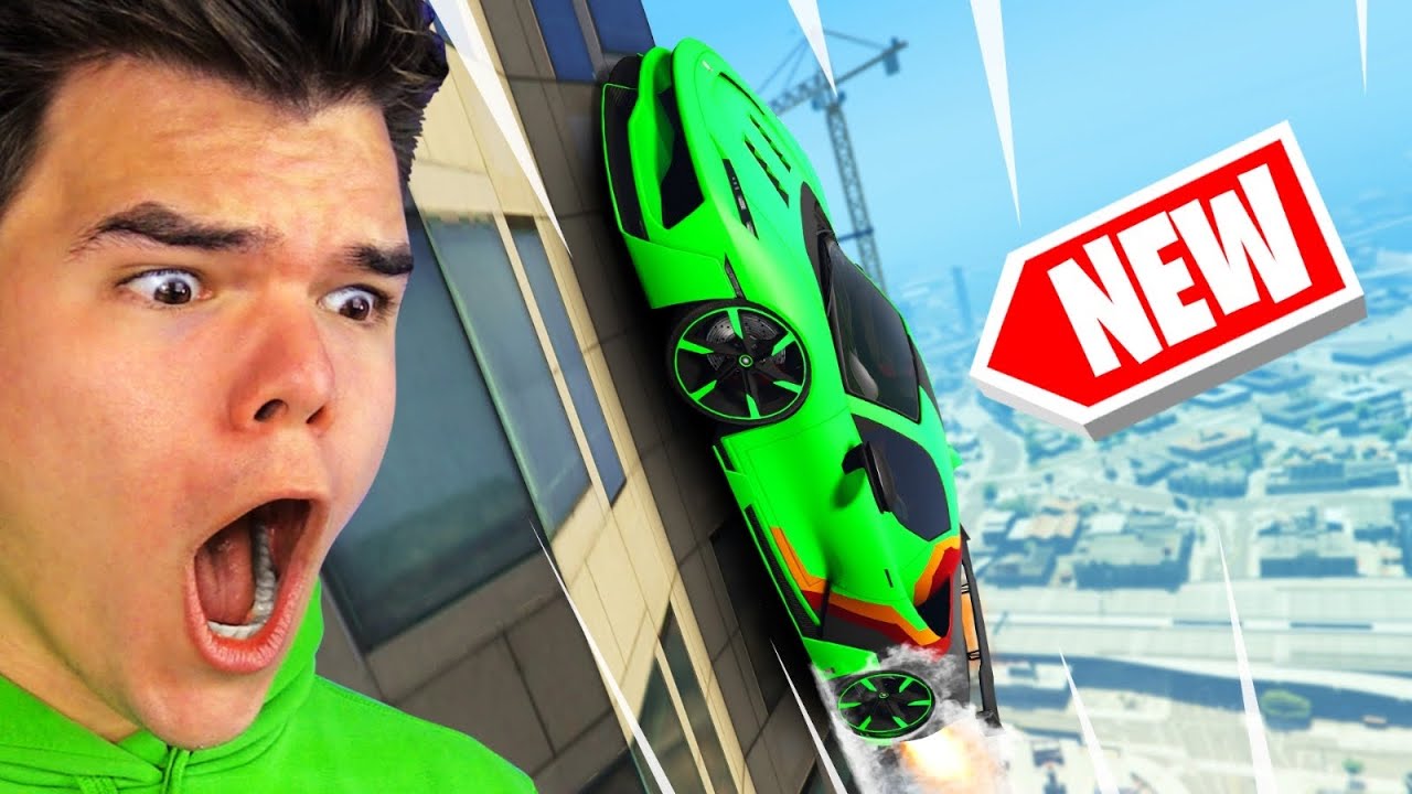 *НОВОЕ* DLC WALLCLIMB SUPERCAR в GTA 5! (Безумие)