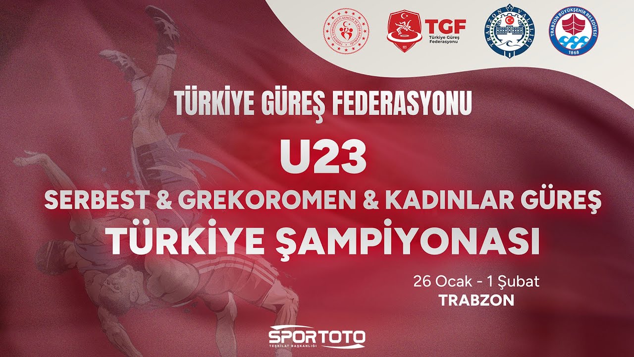 B-Minderi | 2- Gün | U23 TÜRKİYE ŞAMPİYONASI | FS-GR-WW STİL | Trabzon | 26 Ocak 01 Şubat 2026