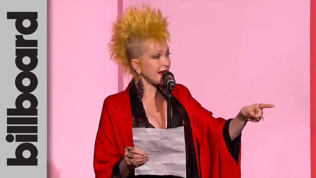 Cyndi Lauper Presents Billie Eilish With The Woman of the Year Award | Women In Music