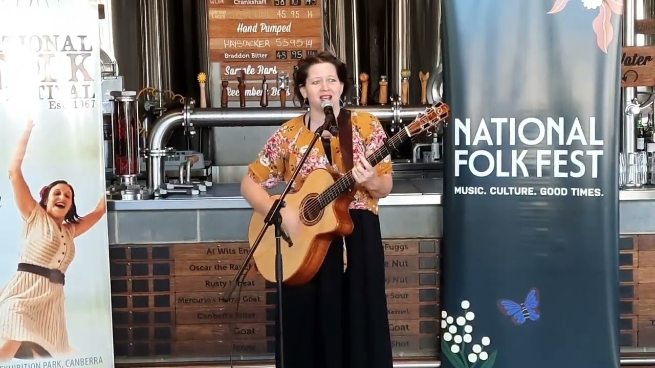Mandy Connell sings for the National Folk Festival