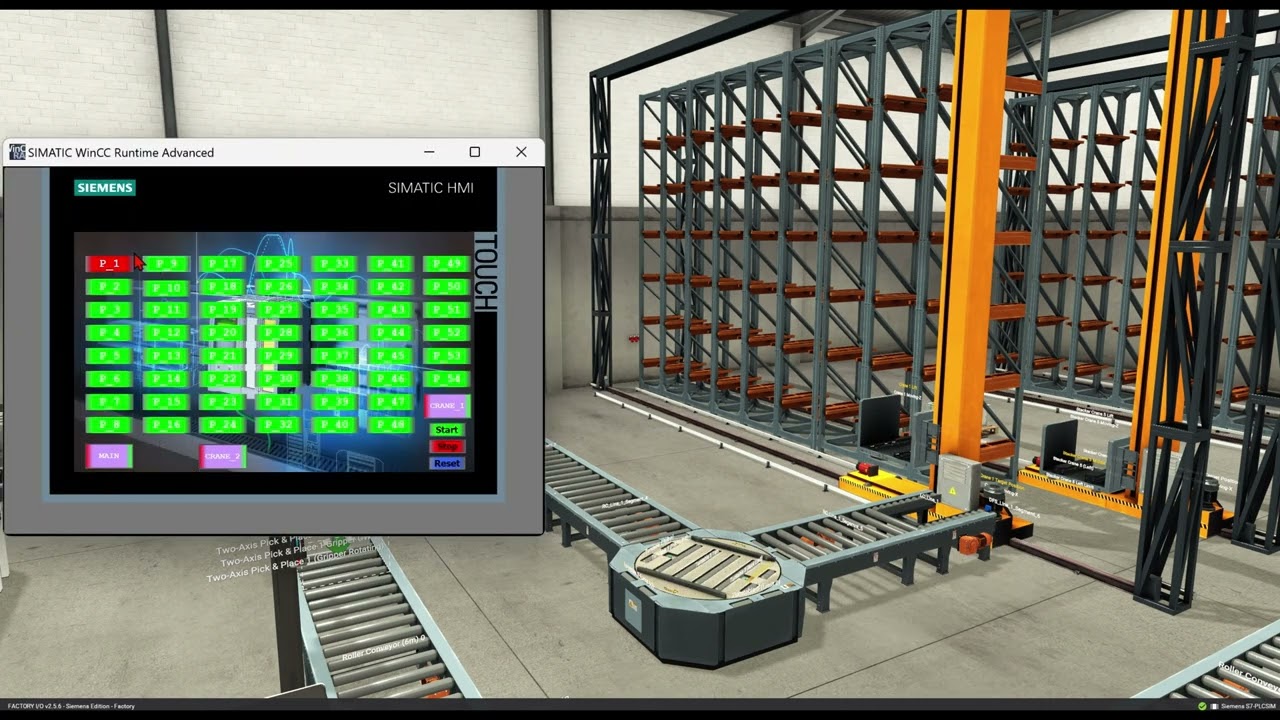 Chip Production Line Automation | Siemens S7-1500 PLC & Factory IO