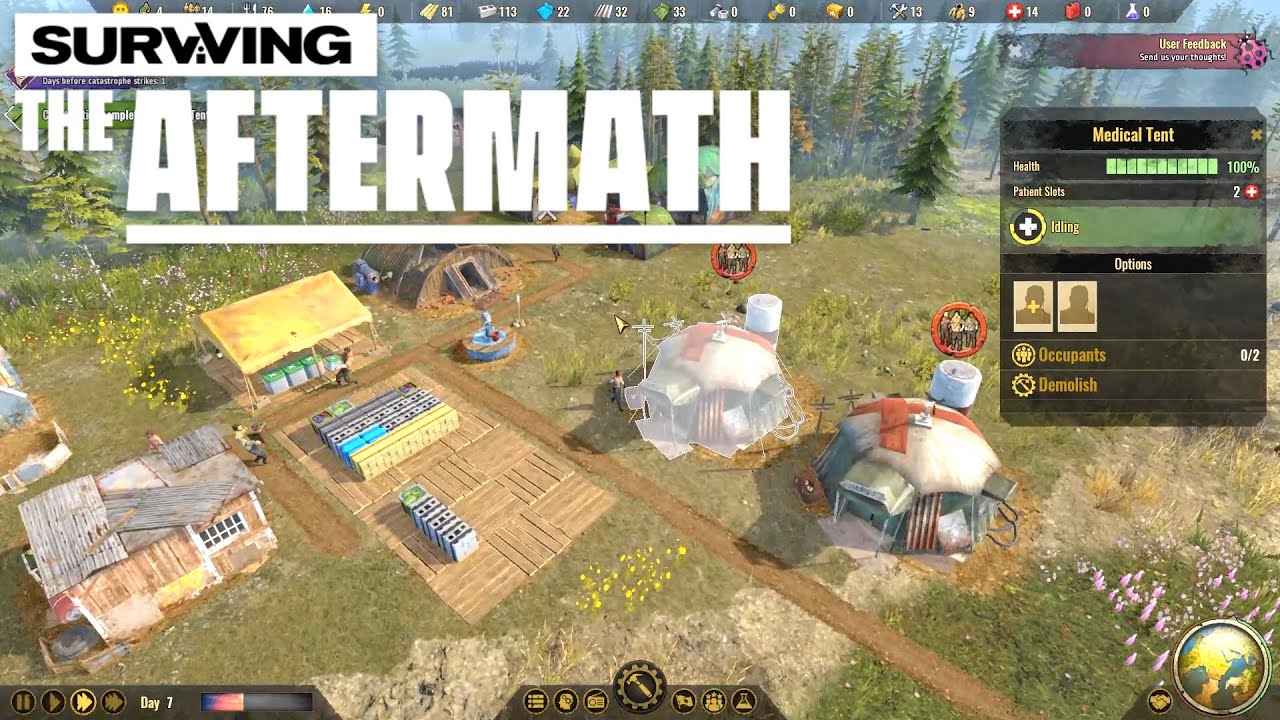 Surviving the Aftermath - Post-Apocalypse Colony Builder / Strategy Simulation!