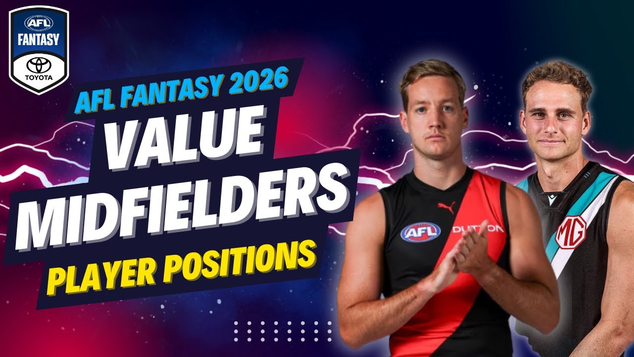 Value Midfielders | AFL Fantasy 2026 Preseason