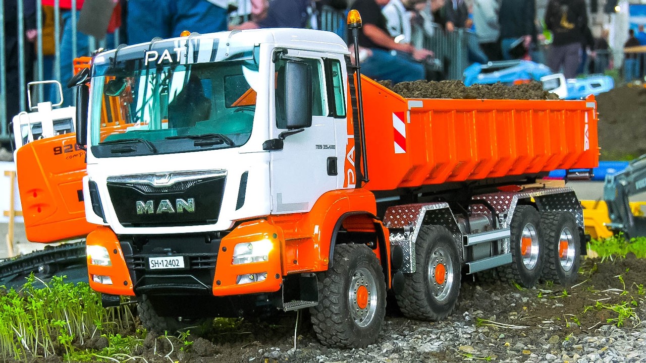 GREAT RC TRUCKS, RC DUMP TRUCK, RC EXCAVATORS, RC TRACTOR, RC WHEEL LOADER, RC CONSTRUCTION SITE!!