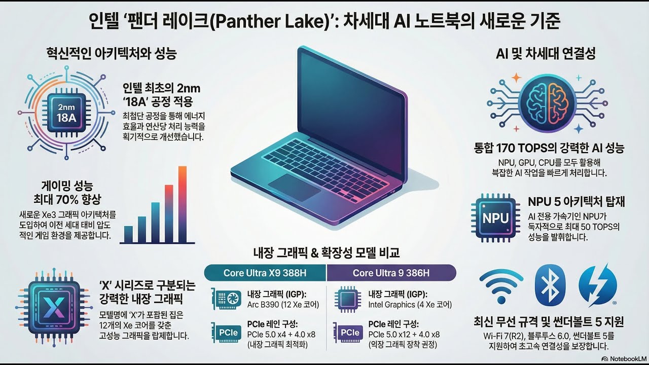 인텔 코어 울트라 시리즈 3 '팬더 레이크' 발표