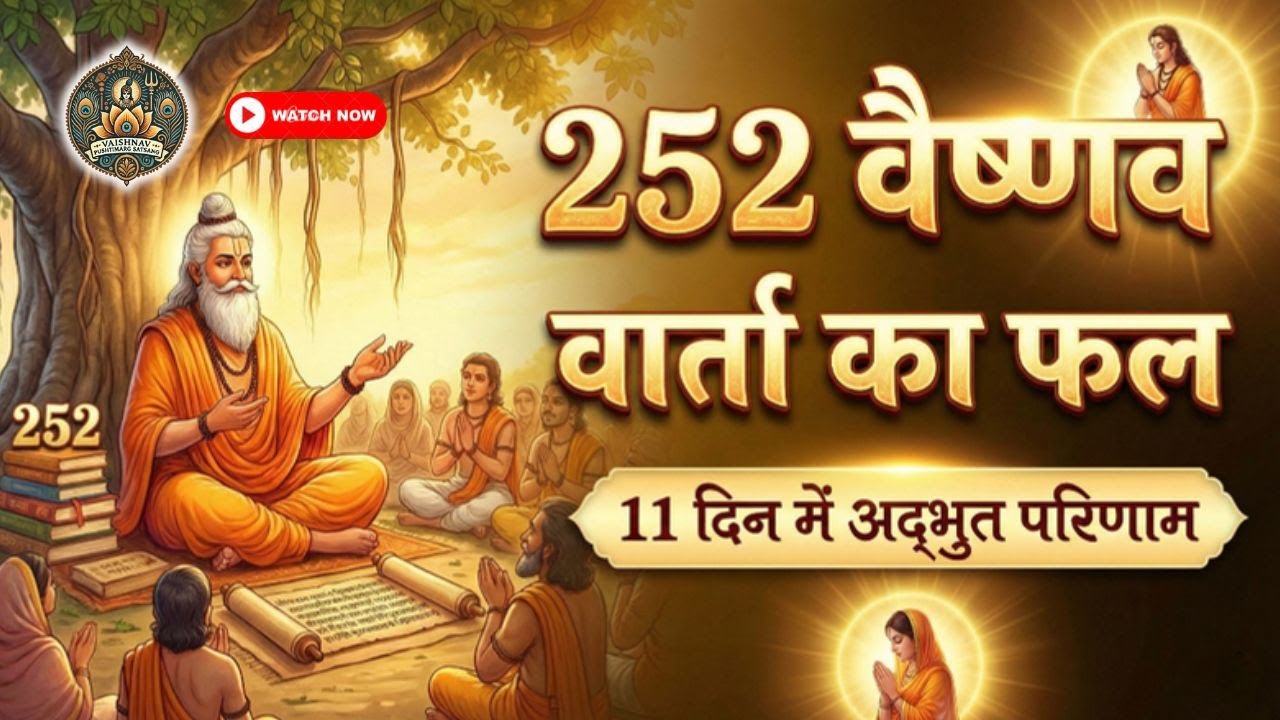 252 वैष्णव वार्ता का फल | 11 दिन में अद्भुत परिणाम | 252 वैष्णव वार्ता | Pushtimarg Dharma Gyan