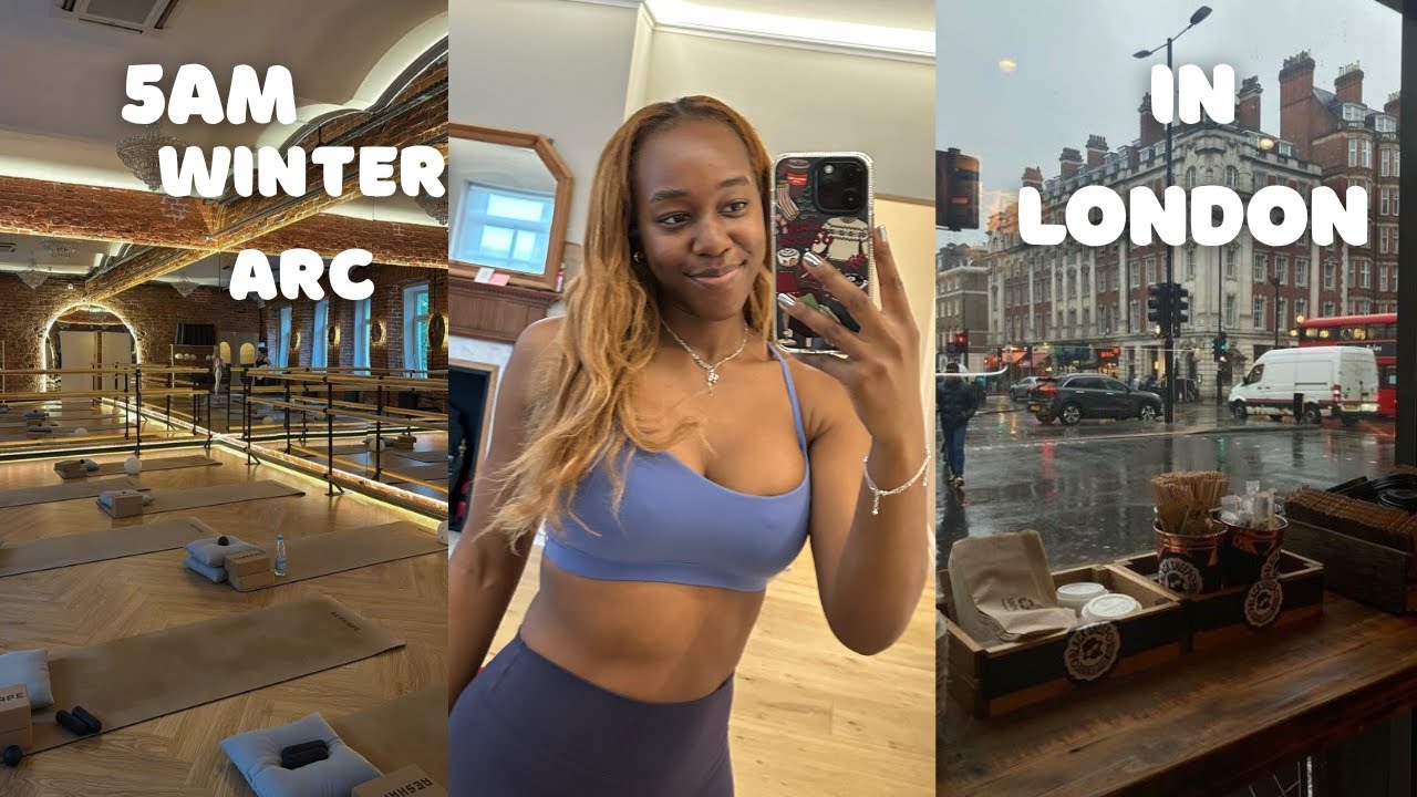 5am winter arc day in my life in london 🌧️ pilates, wfh, autumn walk & cozy night vlog