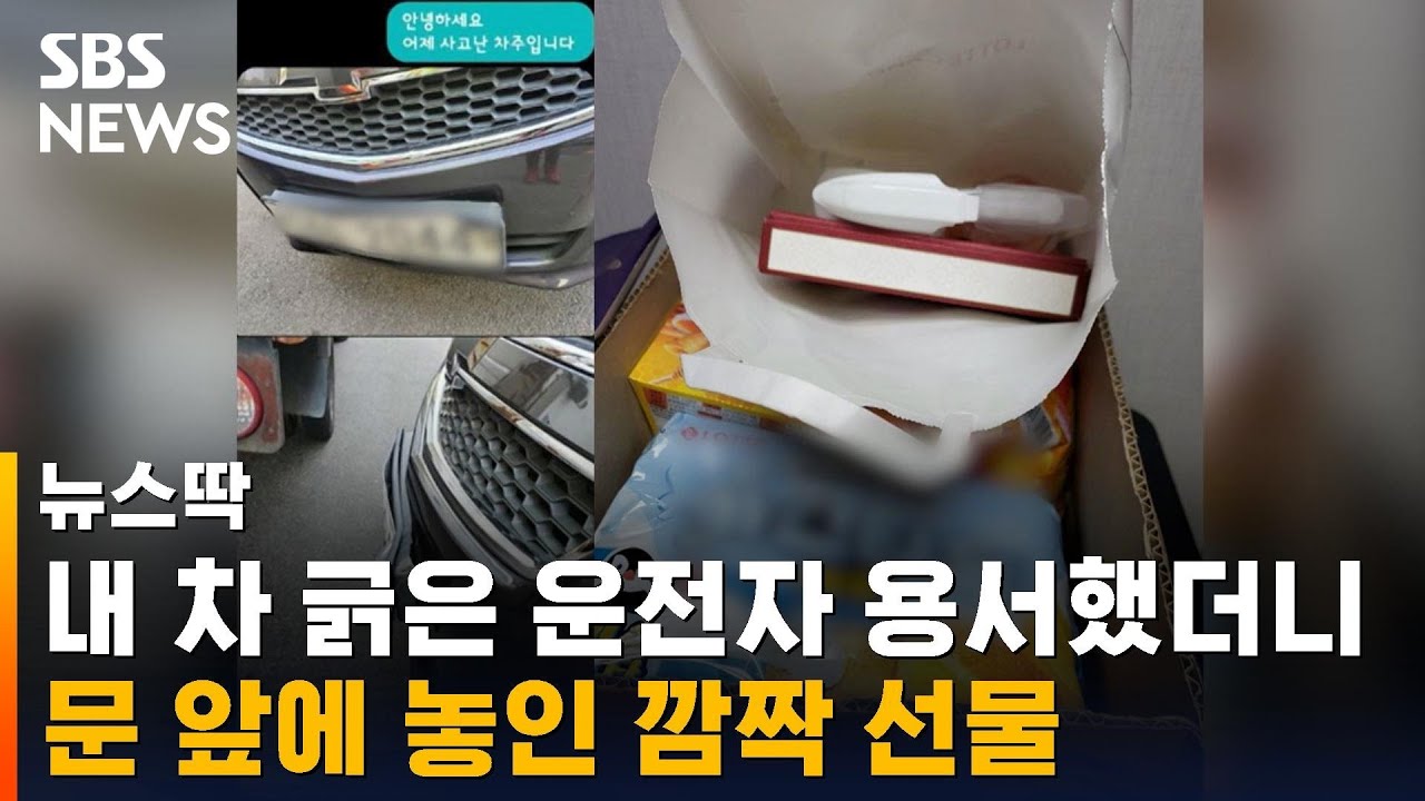 차 긁힌 뒤 