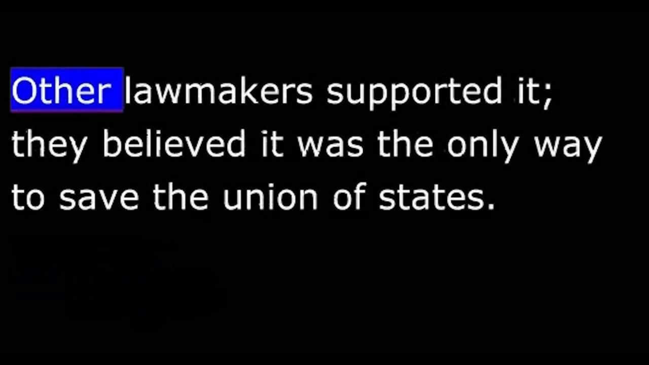 American History - Part 074 - Taylor - Daniel Webster supports Clays Compromise of 1850