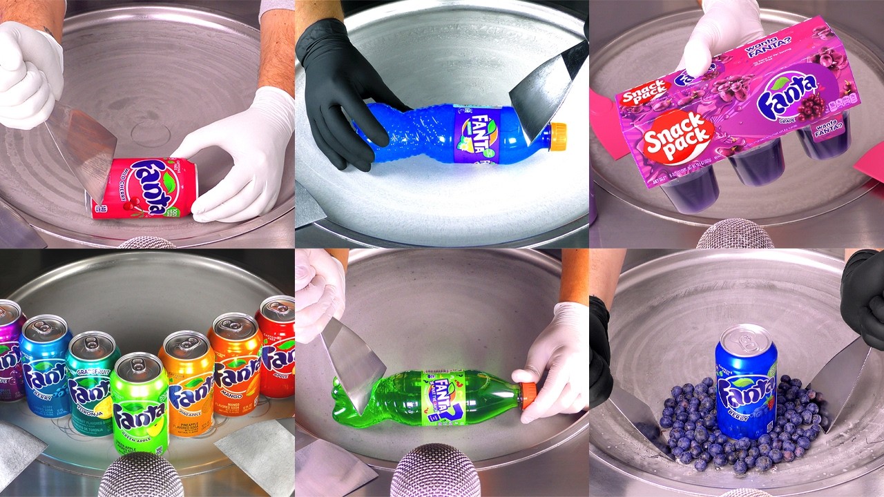 Ultimate Fanta Ice Cream Rolls Compilation (ASMR)