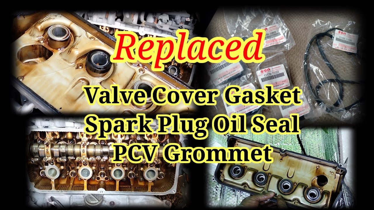 Suzuki APV Valve Cover Gasket Replaced, Spark Plug Tube Seal and PCV Valve Cleaning
