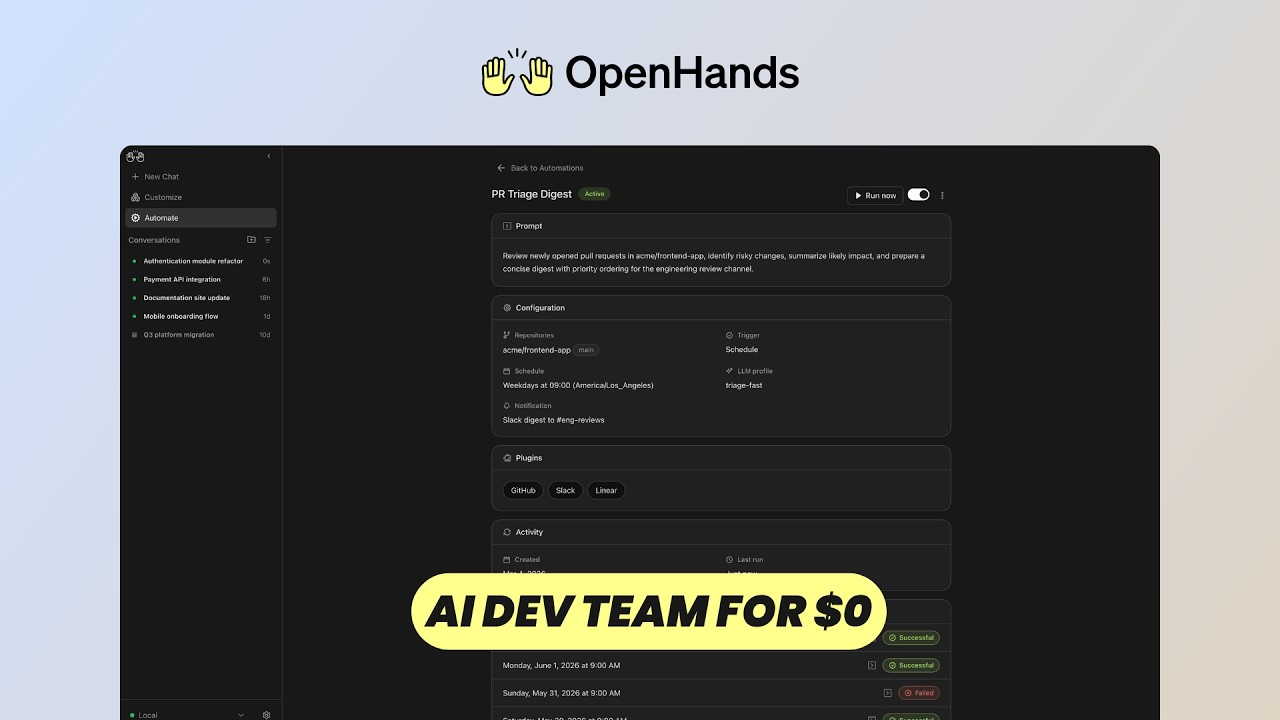 OpenHands: создайте свою собственную ИИ-команду разработчиков (любая модель, любой репозиторий)