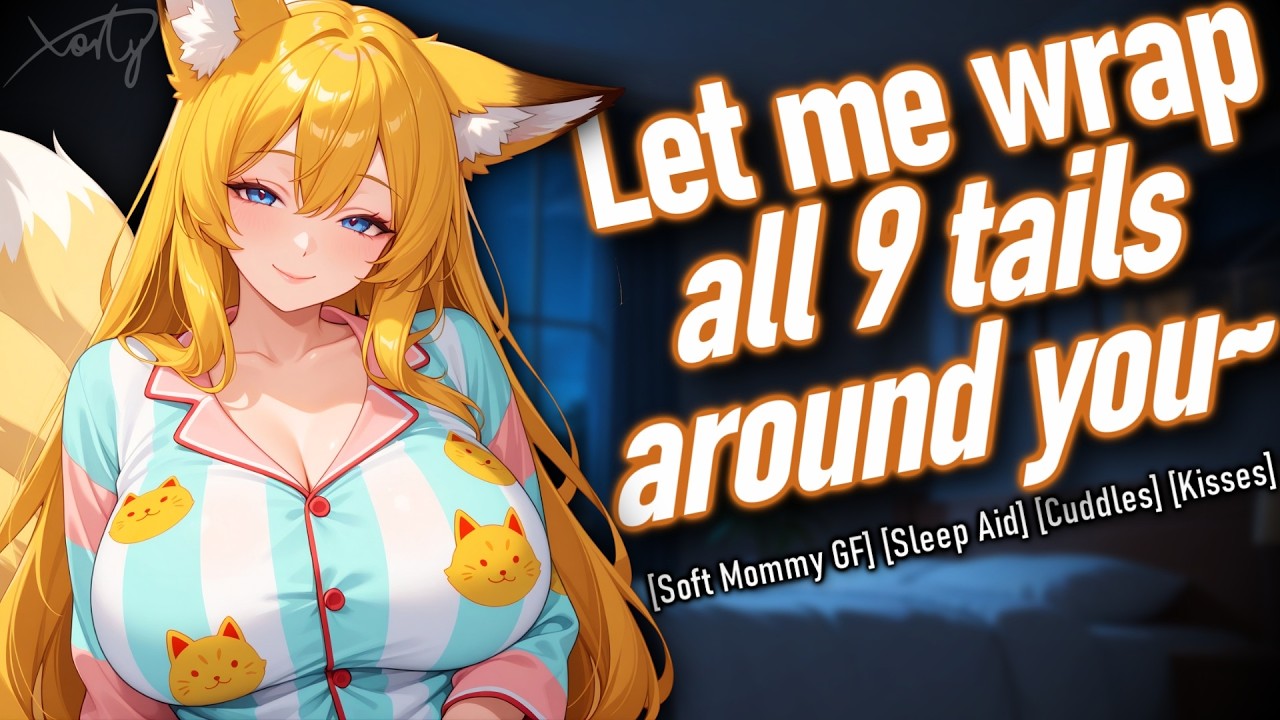 ASMR Kitsune Mommy GF Pampers You In Bed [F4M/A][Sleep Aid][Cuddles][Kisses][Soft][Rambles]