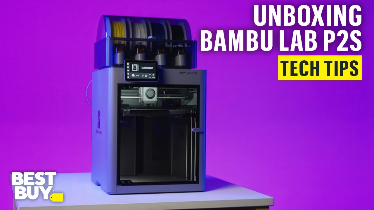 Unboxing the Bambu Lab P2S AMS Combo 3D Printer &ndash; Tech Tips from Best Buy