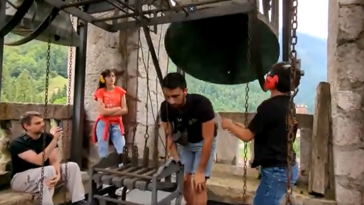 Video suonate a martello a Valleve in occasione delle visite guidate per il 70°  delle campane.