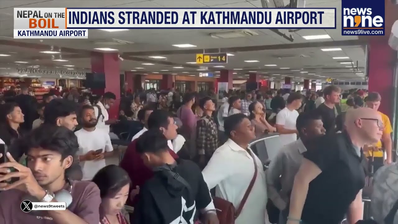 Nepal Protests: 700 Indians Stranded as Kathmandu Airport Shuts Amid Unrest in Nepal | News9