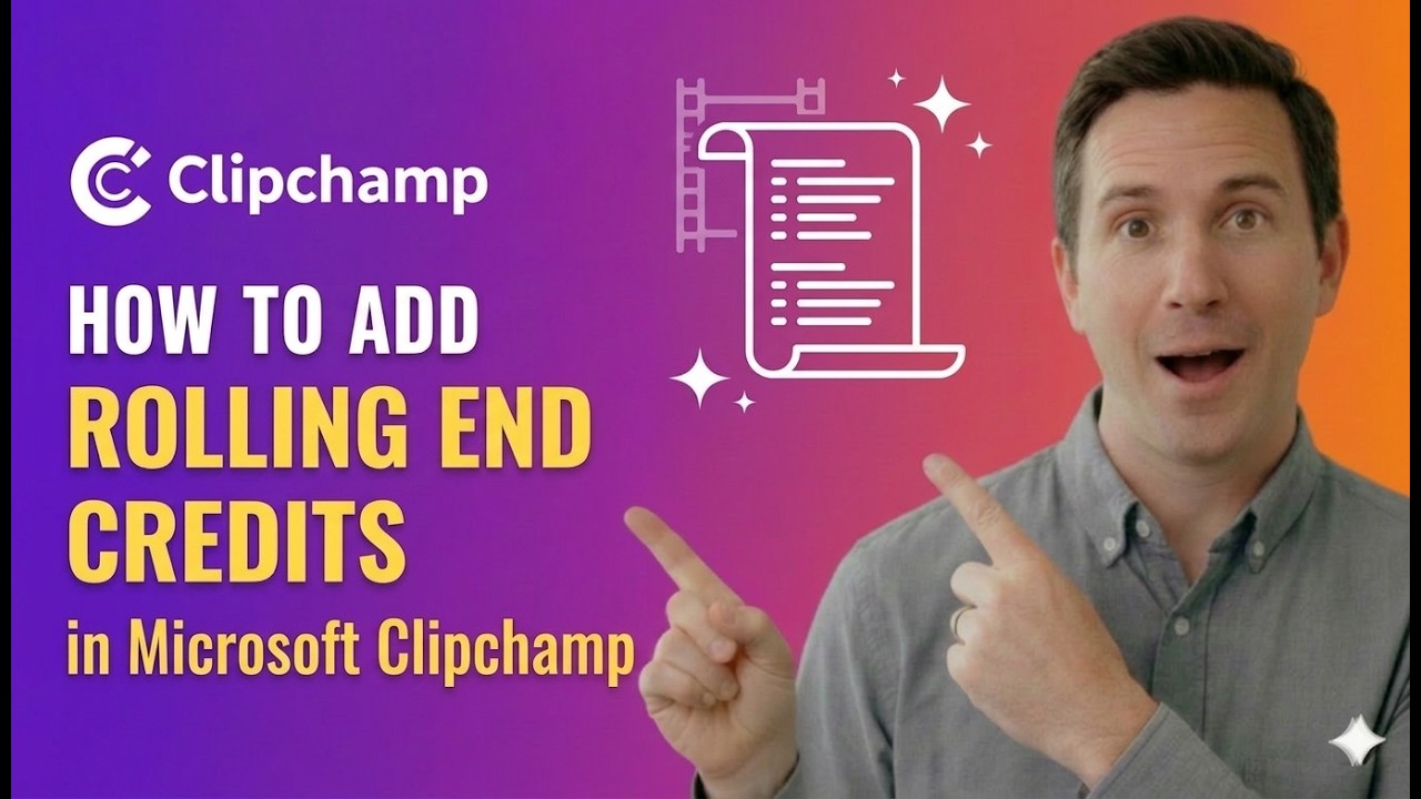 How to Add Rolling End Credits in Microsoft Clipchamp