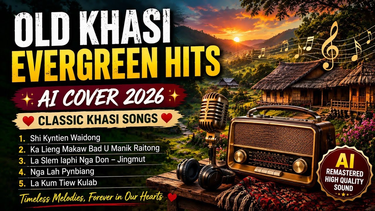 Old Khasi Evergreen Hits AI Cover 2026 | Romantic Classics Collection
