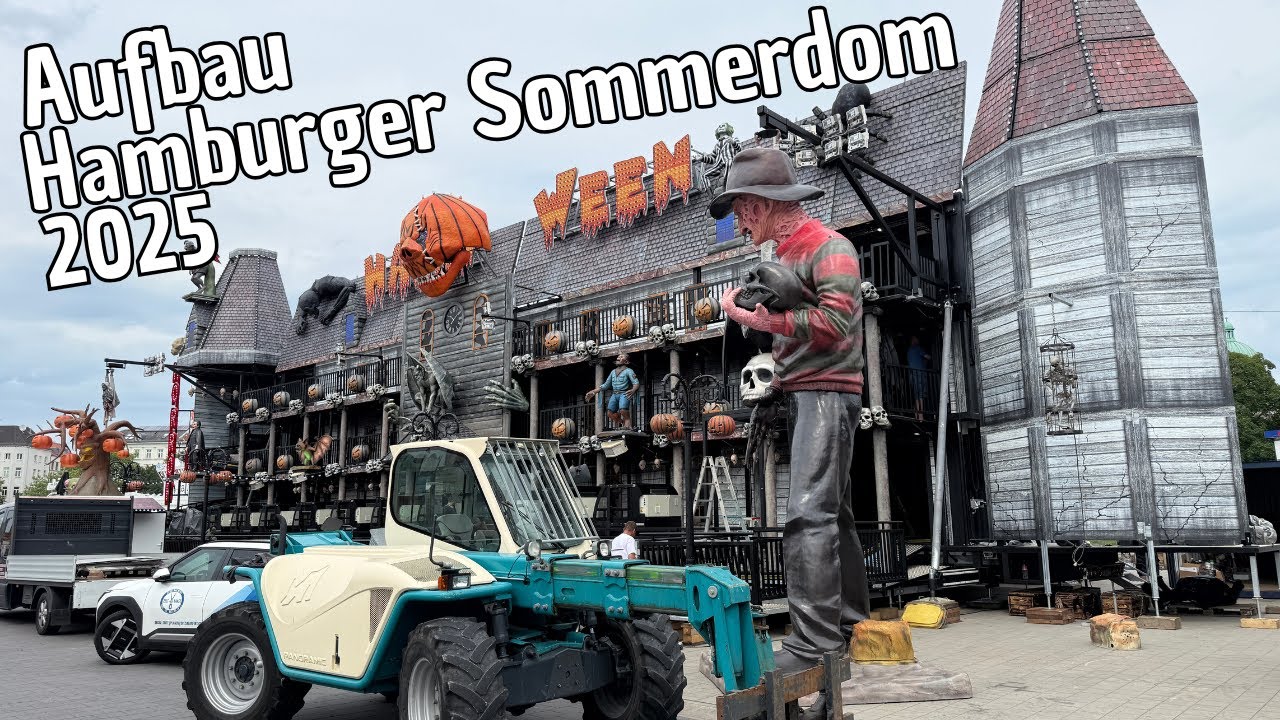 Hamburger Sommerdom 2025 Aufbau | Funfairblog #270 [4K]