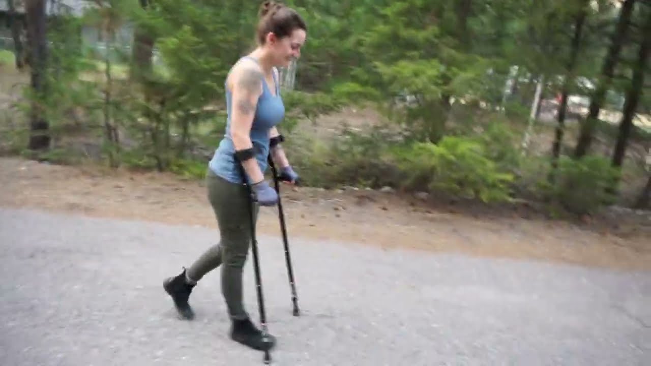 My First Walk with Forearm Crutches