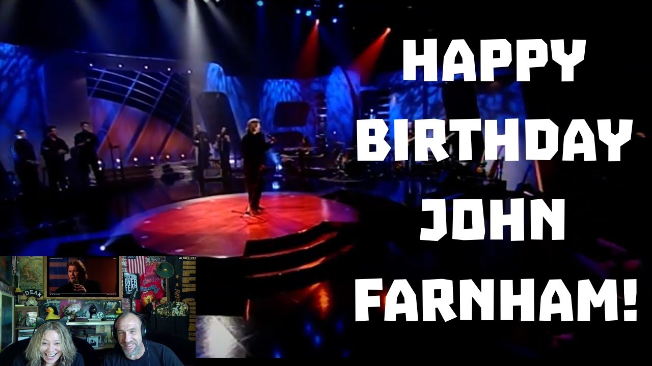 Reaction - Happy 73rd Birthday! - An Audience with John Farnham part 1 | Angie & Rollen Green