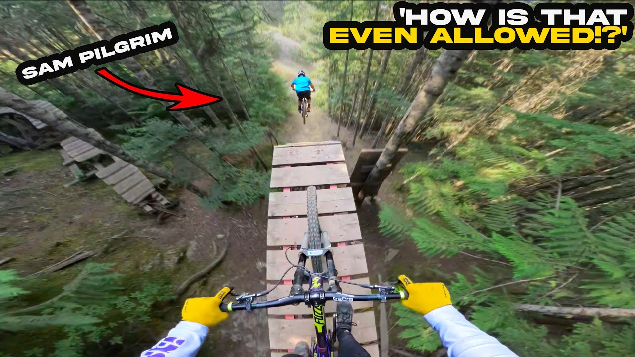 This Bikepark is WILD!  Unknown Downhill Laps with Sam Pilgrim