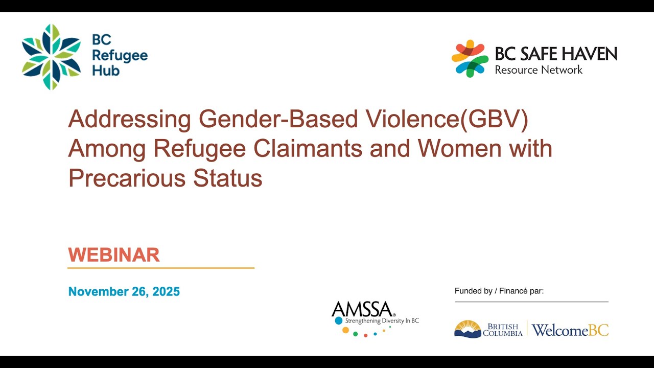 Addressing Gender-Based Violence Among Refugee Claimants & Women with Precarious Status