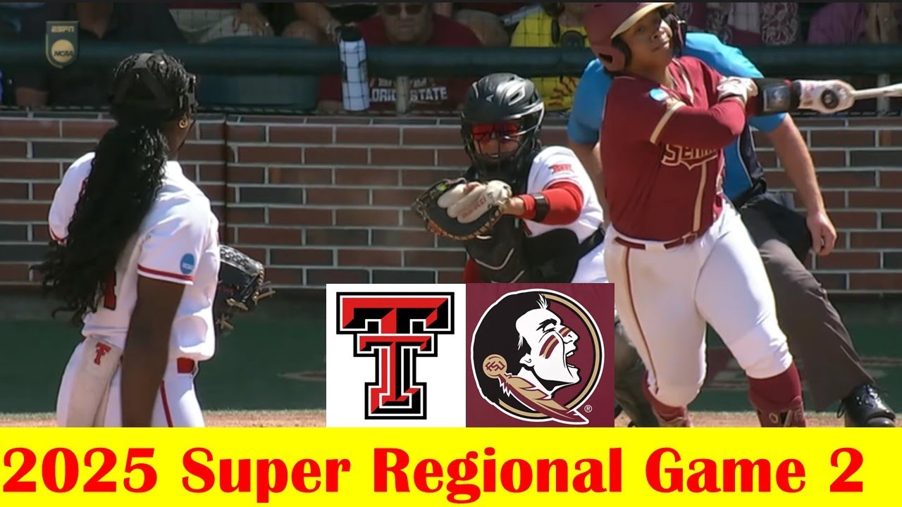 #12 Texas Tech vs #5 Florida State Softball Highlights, 2025 NCAA Super Regional Site 5 Game 2