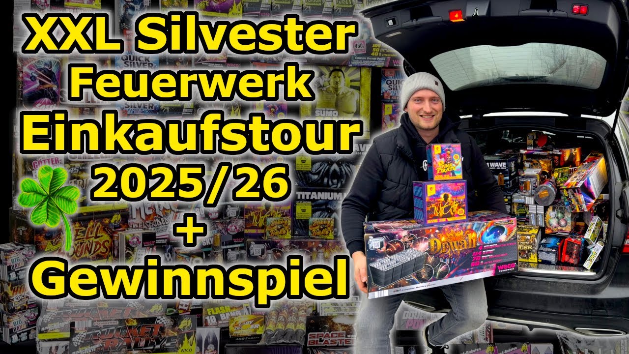 ÜBER 1400€ Discounter FEUERWERK Einkaufstour | Gewinnspiel🍀