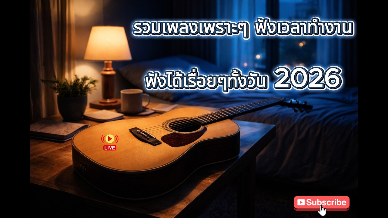 รวมเพลงเพราะๆ ฟังสบายๆ ฟังทำงาน ร้านกาแฟ นั่งชิลคาเฟ่ 2026