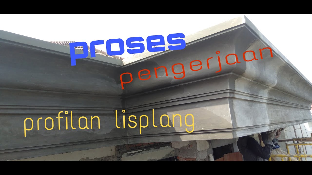 Proses pengerjaan profil beton lisplang