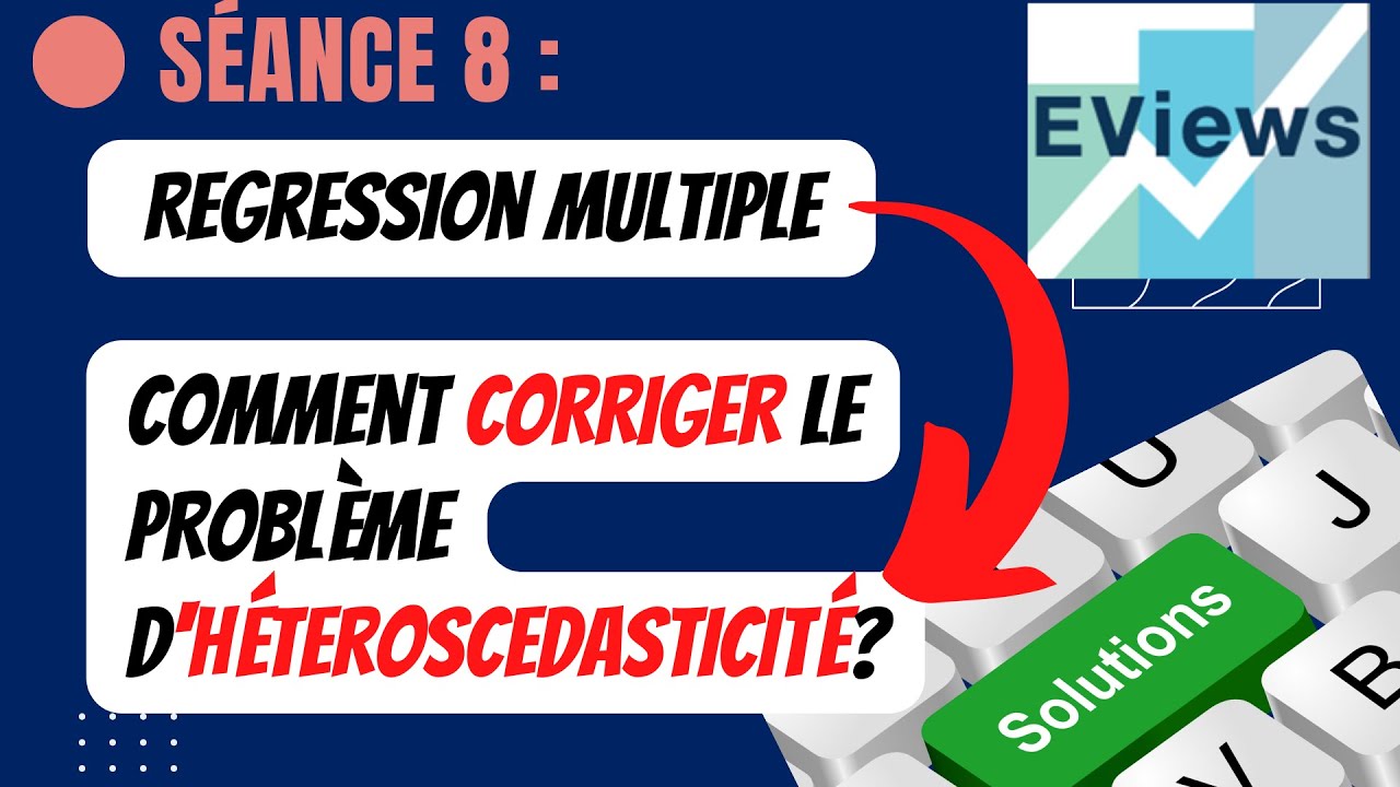 comment corriger le problème d'hétéroscédasticité dans un modèle de régression multiple#eviews