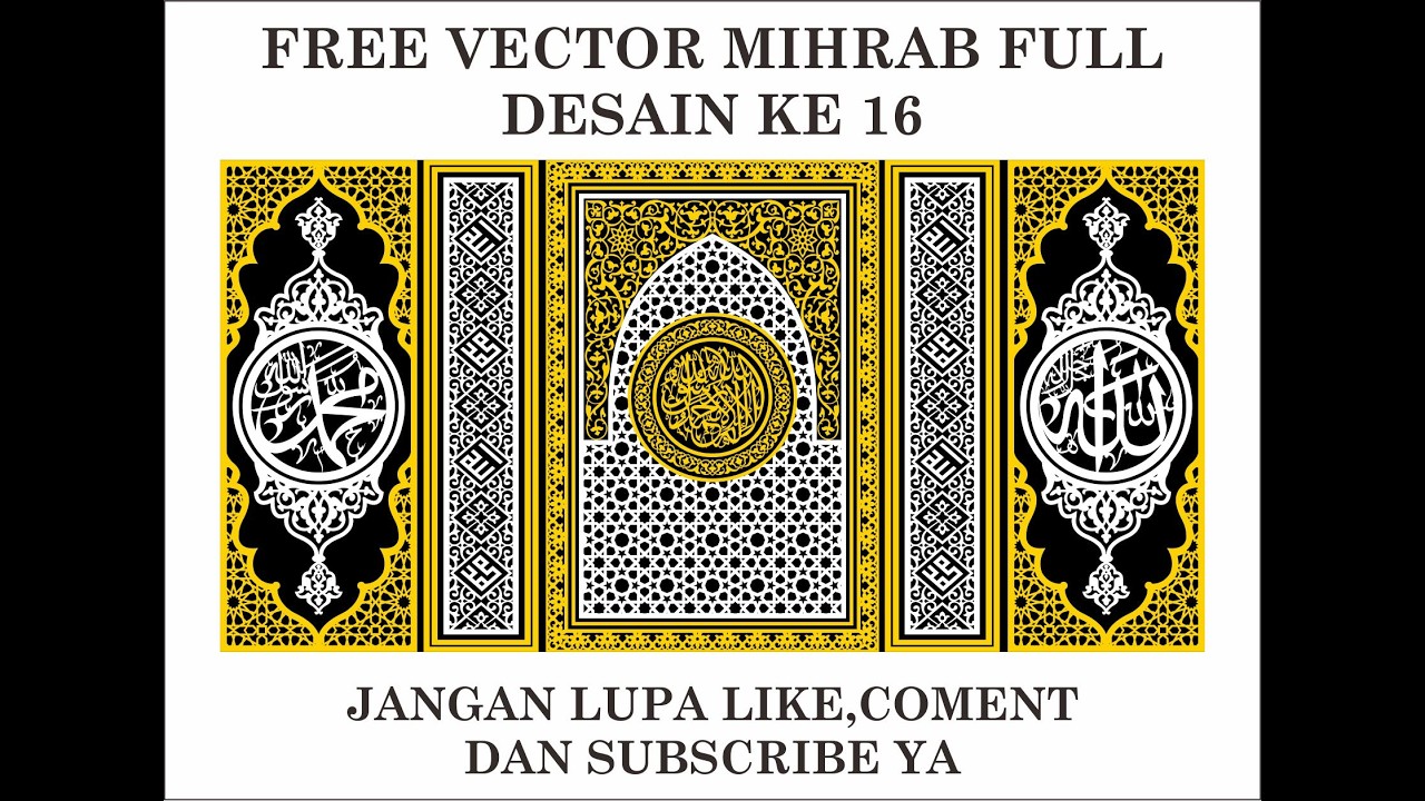 FREE VECTOR DESAIN KE 17 | CDR Part 17 #kaligrafi #calligraphy #kaligrafiart