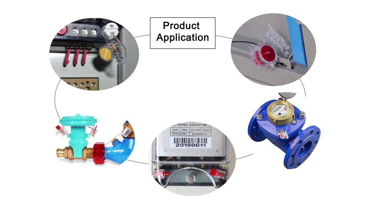 security meter seal, indicative security seal for water meter, gas meter, electric meter
